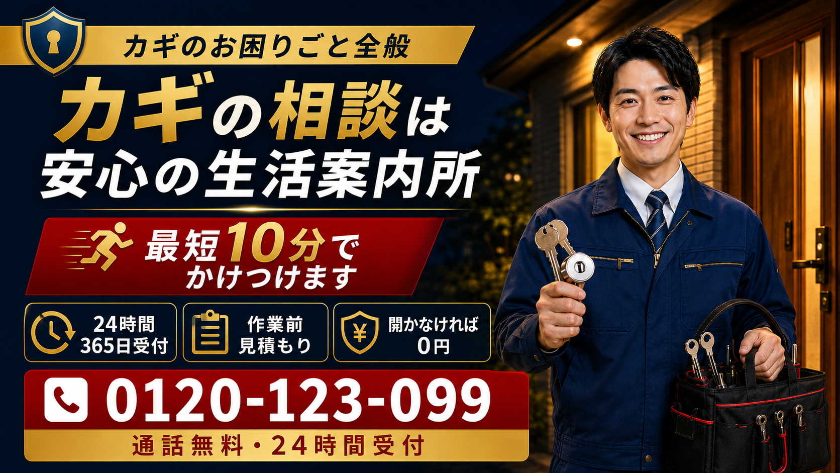カギの相談は安心の生活案内所 PCトップ画像